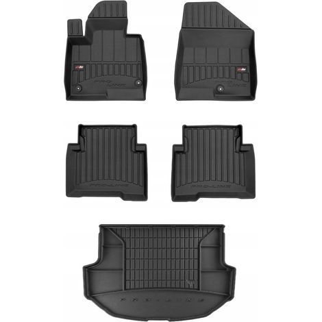 SET Alfombrillas de goma 3D Hyundai Santa Fe 3 2012-2018 5 plazas (1/5)