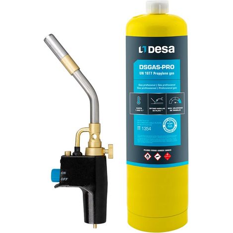 Chalumeau M1 Turbo + Bouteille Dsgas-pro Soudure Rapide, Chauffage Intense - Desa (1/5)