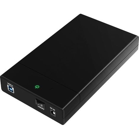 CoreParts 3,5" USB 3.0 SATA-Gehäuse mit EU-Unterstützung, bis zu 10 TB, Schiebemechanismus, LED-Beleuchtung, K3568