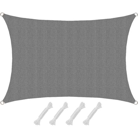 UV Sonnensegel Wasserdurchlässig 1x2 - Viereckig - Sonnenschutz Garten Terrasse