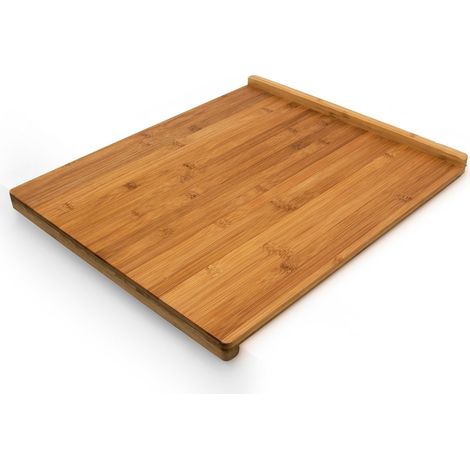 Relaxdays – Planche à découper en bambou avec rebords – Utilisable des deux côtés – Résistante à l'humidité – Dimensions 2,5 x 38 x 45 cm