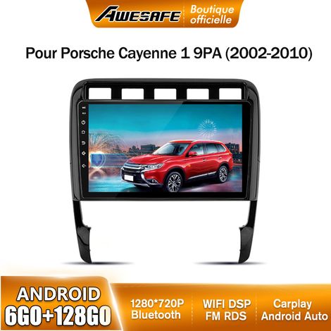 AWESAFE Autoradio Android 13 pour Porsche Cayenne 9PA (2002-2010) 6Go+128Go 9 '' Écran avec Carplay GPS WiFi Bluetooth Android Auto (1/5)