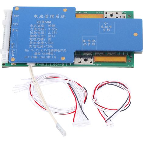 Lithium Battery Protection Board BMS GPS Weak Switch Port Lithium Cell Charger Module