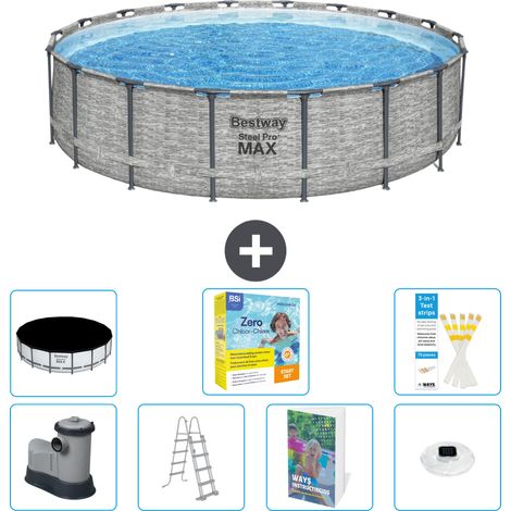 Bestway Bestway Steel Pro MAX Ronde - 549x122 cm - 8-pièces S526 (1/4)