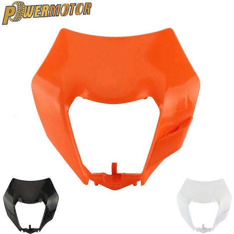 Abat-jour de phare avant modifié pour moto cross-country, compatible avec les modèles EXC 300, XC 200, 250 et SX 125 boîtier de phare universel – Orange (1/5)