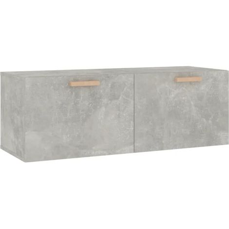 Maison Exclusive - Mobile Pensile Grigio Cemento 100x36,5x35 cm Legno Multistrato