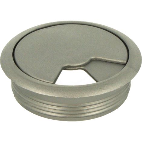 Kabelkanal Kabeldurchlass Kunstoff ø60mm Kabeldurchführung Kabelöffnung alu (1/3)