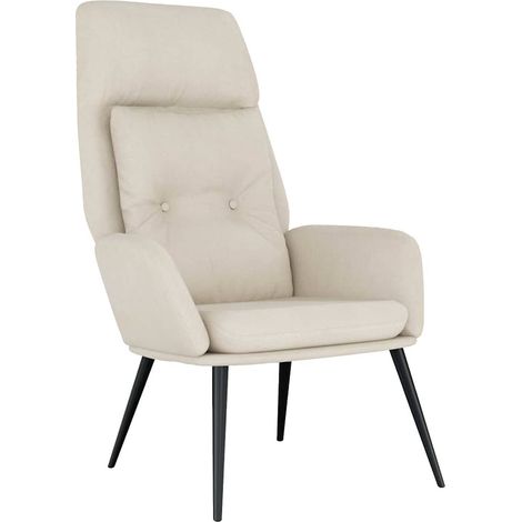 Maison Exclusive - Relaxsessel Creme Wildleder-Optik (1/5)