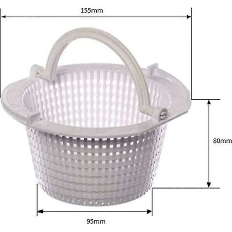 Panier de skimmer de piscine, crépine, panier de rechange pour skimmer de piscine, panier de filtre pour piscine, paniers de (1/3)