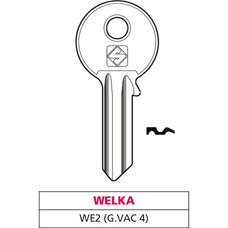 Silca CHIAVE OTTONE WE2 (G. VAC 4) WELKA 20.00 pz