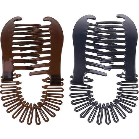 Breiter Bananenkamm, 2 Farben, Haaraccessoire für Damen (1/5)