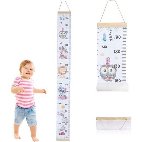 Kids Height Chart, Growth Chart, Portable, Cute Wall Sticker, Home Decor for Toddlers, Babies - (1/5)