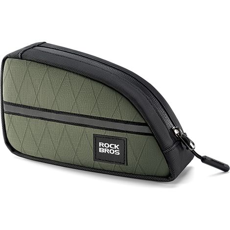 Bolsa triangular para cuadro de bicicleta de 0,8 l - verde (1/2)