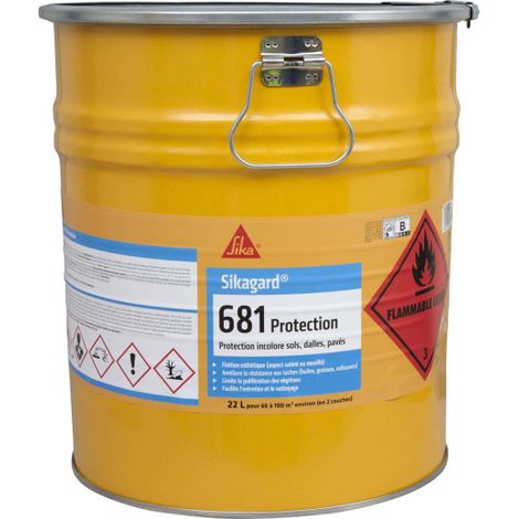 Sika – Protection incolore pour sols – Imperméabilisant 22L – Résistant aux agents atmosphériques – Effet mouillé après séchage