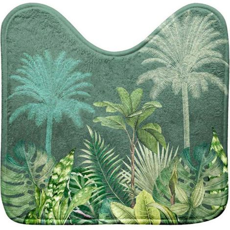 Tapis Contour WC "Vagabonde" 45x45cm Kaki