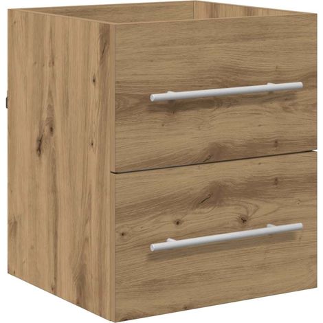 Mueble de lavabo con cajón Roble artesanal 38,5 x 41 x 48 cm vidaXL