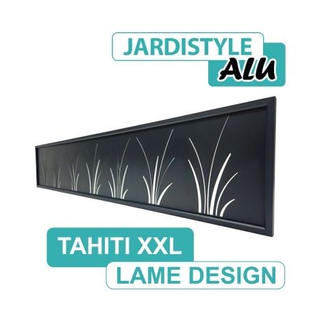 Lame Design Aluminium Gris Anthracite 2 mètres - TAHITI XXL
