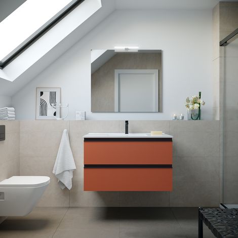 Salgar Schrank wandhängend SPIRIT 900 2 Metallauszug mit Softeinzug TERRACOTA  897 x 540 x 450 mm (1/5)