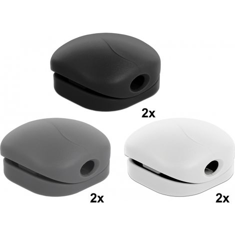 Delock Juego de clips para cables de 6 piezas