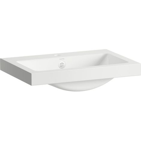 LAUFEN CLASSICS Vasque, rectangulaire, 1 trou pour robinet, avec (1/2)