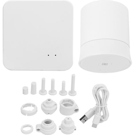 Vanne thermostatique intelligente Zigbee Hub Gateway, contrôle vocal et APP à distance, radiateur domotique DC5V (1/5)