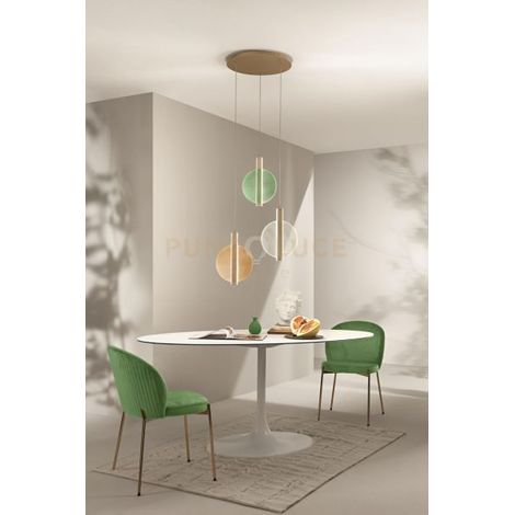 SOSPENSIONE MULTIPLA JUIS/3 3000K 4878LM 56W DIMMERABILE .60CM SENZA VETRI ACQUISTABILI SEPARATAMENTE