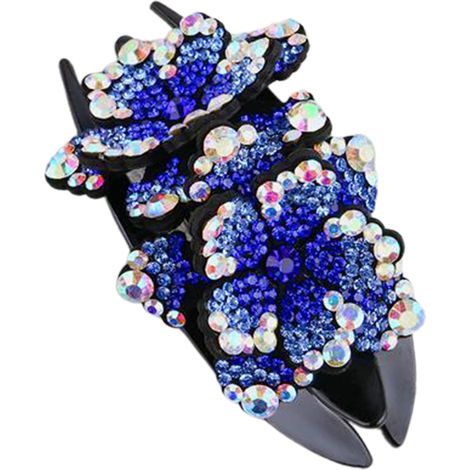 Barrette Strass Femme Fille Pinces Cheveux Cristal Élégant Accessoire Cheveux Longs Épais Lot de 2 (1/5)
