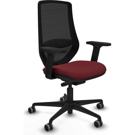 Piqueras y Crespo Mardos Silla de oficina granate ergonómica (1/3)