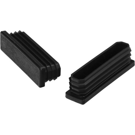 contera plástico rectangular interior. color negro 80x20 mm bolsa 100 unidades. (1/4)