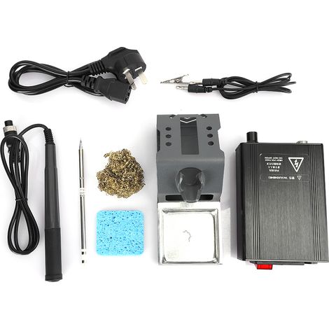 Station de soudage électrique T12 pour réparation téléphone portable fer à souder fil volant outil 90‑230V prise AU (1/5)