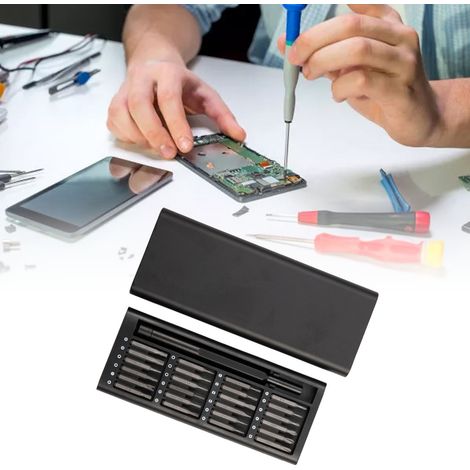 Set mit 24 multifunktionalen magnetischen Schraubendrehern, Bits aus legiertem Stahl, Präzisionsset für die Elektronikreparatur (1/5)