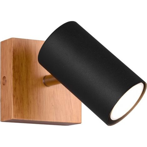 Spot Marley Noir Et Bois 1xGU10 Trio Lighting (1/5)