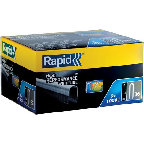 36/14 14Mm Dp X 5M White Staples Box 5 X 1000