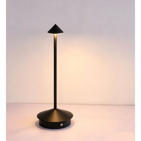 Veilleuse / Lampe de table créative à sommet pointu — Lampe rechargeable pour le camping, éclairage d'ambiance pour restaurants, cafés et bars — Convient à une utilisation intérieure et extérieure. (1/5)