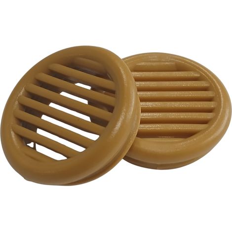 Möbelschrank-Lüftungsgitter fi35, Wildleder, Beige, 10 Stück (1/5)