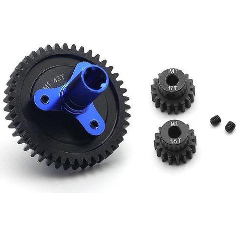 Kit d'embrayage à arbre droit pour voiture RC 1/10 Arrma Senton Vorteks Big Rock 3S/Kraton Outcast 4S M1 43T+16+17T (1/4)