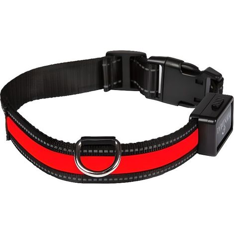 EYENIMAL Collier lumineux Light Collar USB rechargeable S - Rouge - Pour chien (1/2)