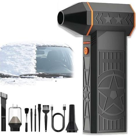 Souffleuse à Neige Thermique 5000 W améliorée (2026), Souffleur Air Chaud Portable, Thermal Snow Blower avec Technologie Turbine et Accessoire aspirateur, dégivrage et déneigement (1/5)