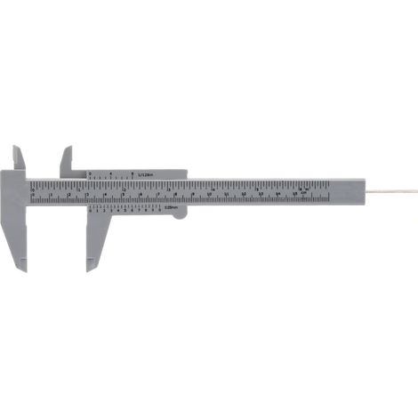 Bamjour Messschieber Nonius, 150 mm Präzisions-Kunststoff-Messskala 0,05 mm Messskala, Maschinenbau-Lineal, gesättigt für Pläne für Architekten, Zeichner, Studenten.