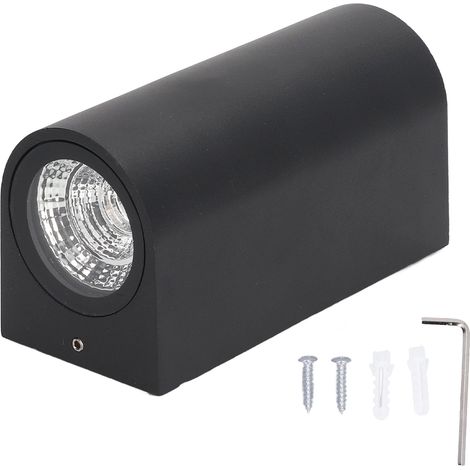 Luminaire mural LED décoratif waterproof pour jardin et patio (85‑265V) - 1 luminaire avec accessoires d'installation