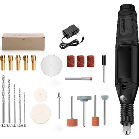 Perceuse électrique multifonction 12V 13W pour gravure, polissage et découpe - Outil de précision ABS