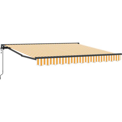 Maison Exclusive - Struttura della tenda Giallo e Bianco 300 x 250 cm (1/5)