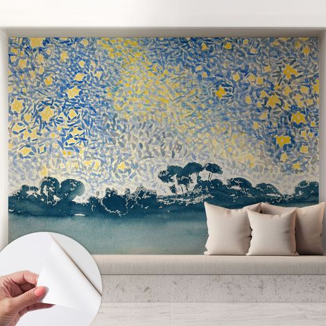 Selbstklebende Tapete - Wanddekoration Wohnzimmer - Tapete Schlafzimmer Sternenabstraktion 208x146 cm (1/5)