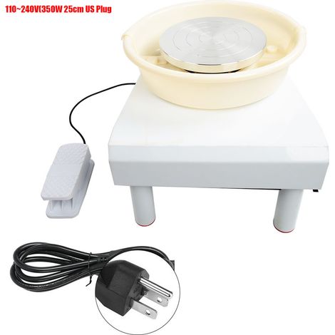 Tondeuse électrique céramique sans balais 3 pieds, faible bruit, 350W 25cm, 110240V (prise US) (1/5)