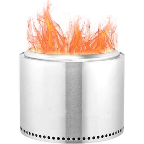 Brasero d'extérieur portable pour l'hiver, idéal pour les terrasses et les jardins. (1/5)