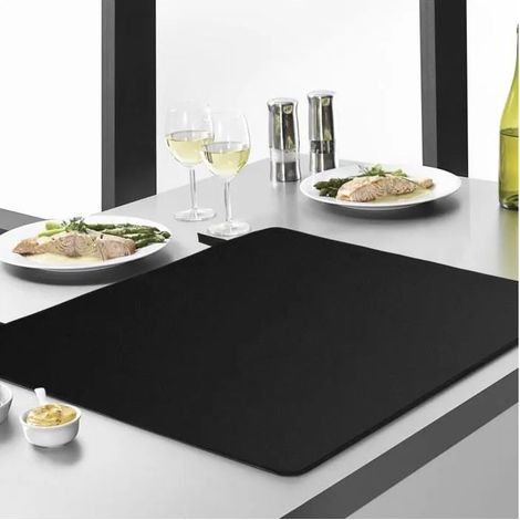 Protège-Plaque de Cuisson - 61,5x53 cm - Verre - Pour plaque à induction - Revêtement antidérapant (1/4)