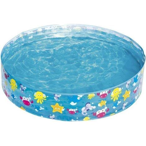 Piscine gonflable ronde pour enfants - 122 cm de diamètre - Idéale pour jardin ou terrasse (1/5)