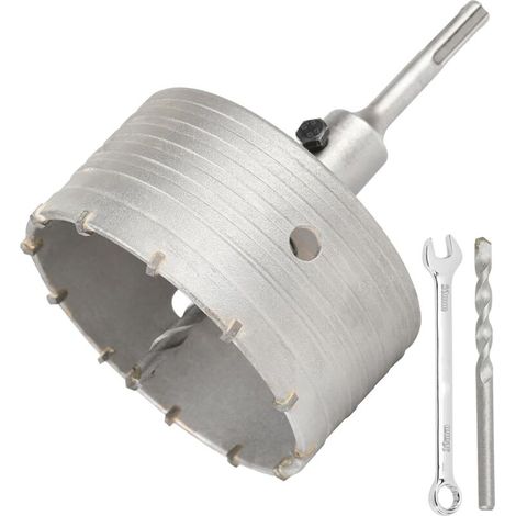 Scie Cloche Trépan Beton Ø 115mm Avec Adaptateur SDS Plus 110 mm,Carotteuse Beton,Scie Trépan Pour Percer Des Trous Dans Les Murs En Blocs (1/5)