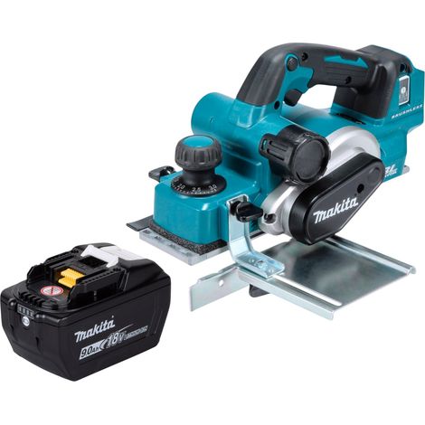 Rabot sans fil Makita DKP 181 Z 18 V 82 mm sans balais + 1 batterie 9,0 Ah - sans chargeur (1/5)