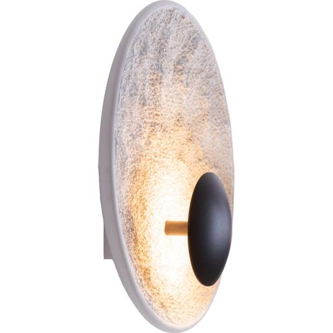 Applique murale ronde gypse LED 5W noir OYAKA Maxlight (1/3)